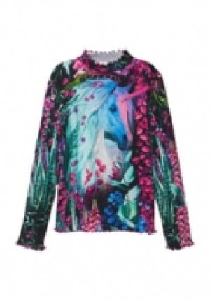 Desigual. T-Shirt, Langarm, Rüschen, für Kinder