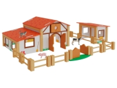 Playtive Holz Bauernhof, mit abnehmbaren Dächern