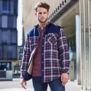 Herren-Flanellhemd mit Kentkragen 13.99 €