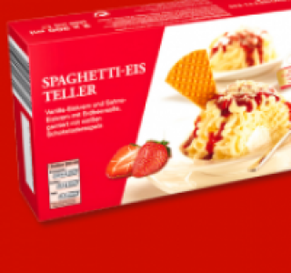 Spaghetti-Eis Teller