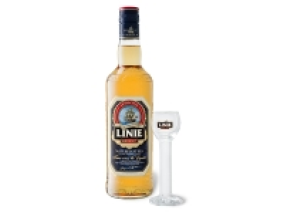 Linie Aquavit 41,5% Vol + gratis Kelchglas