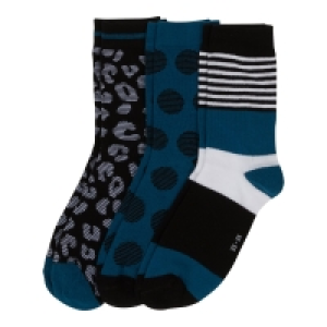 Damen-Socken mit Trend-Muster, 3er-Pack 10.00 €