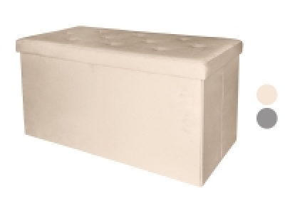 LIVARNO home Sitztruhe mit Aufbewahrung in Samt-Optik 17.99 €