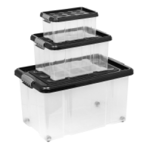 EASY HOME® Stapelboxen-Set, 3er-Set