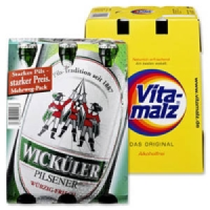 Wick&uuml;ler Pilsener, Radler oder Vitamalz 2.29&nbsp;&euro;