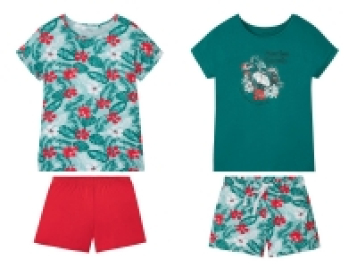 ESMARA® Shorty Pyjama Damen, mit Rundhalsausschnitt