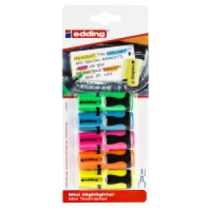 EDDING® Mini-Textmarker, 5er-Set