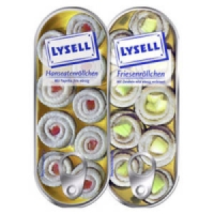 Lysell Gek&uuml;hlte Fischfeinkost Hanseaten- oder Friesenr&ouml;llchen 1.99&nbsp;&euro;