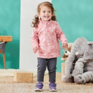 Baby-Mädchen-Fleece-Jacke mit Stehkragen 10.00 €