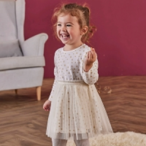 Baby-Mädchen-Kleid mit Glitter-Details 11.99 €