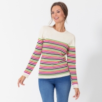 NKD  Damen-Pullover mit trendigen Streifen