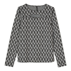 NKD  Damen-Jacquard-Shirt mit Cut-Out