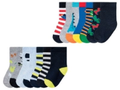 lupilu Kleinkinder Jungen Socken, 7 Paar, mit Bio-Baumwolle