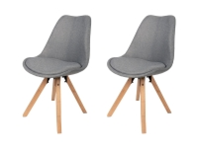 LIVARNO home Stuhl 2er Set, aus Stoff gepolstert, im Skandi Design 59.99 €