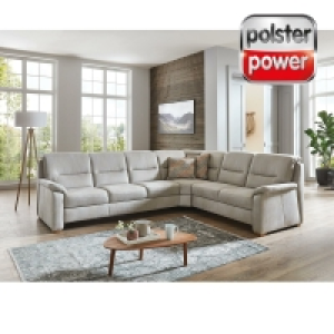 polsterpower Ecksofa - silber - verschiedene Ausführungen 1,599.00 €