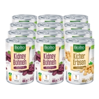 Netto  BioBio Hülsenfrüchte 265 g, verschiedene Sorten, 12er Pack