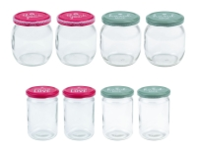 ERNESTO Einmachgläser 4er-Set, zylindrisch / bauchig 2.99 €