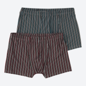 NKD  Herren-Retroshorts mit Streifen, 2er Pack