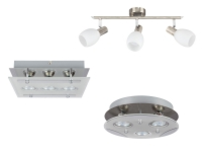 LIVARNO home Wand-/ Deckenleuchte LED 3 flmg.