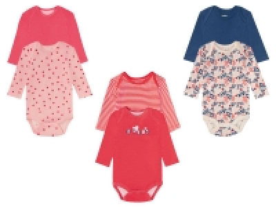 lupilu® Baby Mädchenbodies, 2 Stück, aus reiner Bio-Baumwolle