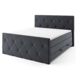 Boxspringbett - grau - H2 - mit Bettkasten - 180x200 cm 1,099.00 €