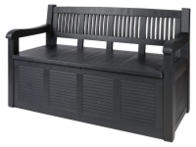 Lidl Livarno Home LIVARNO home Truhenbank mit Staufach, 280 L, anthrazit