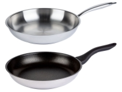 Lidl Ernesto® ERNESTO® Edelstahlpfanne, Ø 28 cm, beschichtet / unbeschichtet