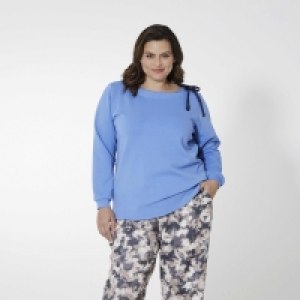 Damen-Sweatshirt mit gerafftem Ausschnitt, große Größen 15.99 €