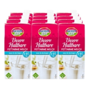 Netto  Sachsenmilch Unsere H-Milch 1,5 % 1 Liter, 12er Pack