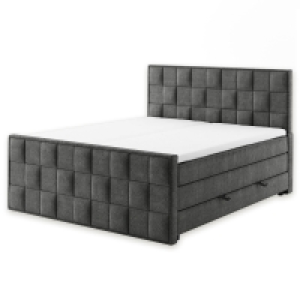 Roller  Boxspringbett - grau - H3 - verschiedene Größen