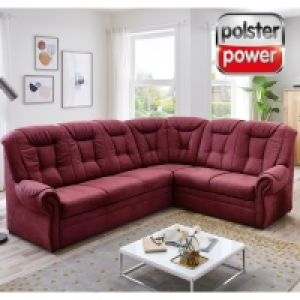 Roller  polsterpower Ecksofa - wine - Liegefunktion