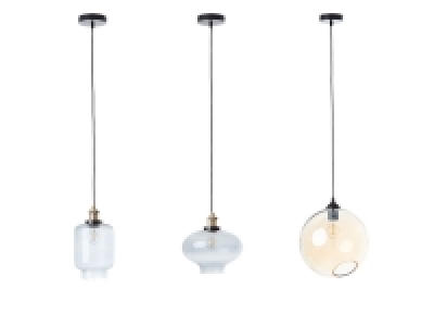 Brilliant Glas Pendelleuchte Antik