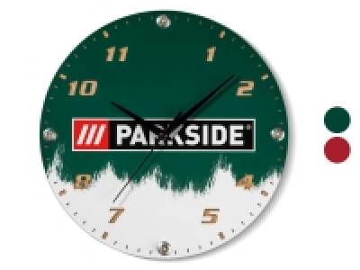 Lidl Parkside® PARKSIDE® Wanduhr, im Parkside-Design, mit Metallzeigern