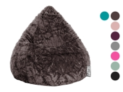 Lidl Sitting Point SITTING POINT Bean Bag »FLUFFY L«, 120 L, in klassischer Tropfenform