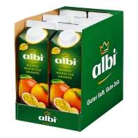 Netto  albi Mango-Maracuja-Orange 1 Liter, 6er Pack