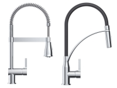 LIVARNO home Spültischarmatur, mit Spiralfeder / Gummischlauch 54.99 €
