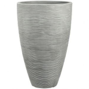 Blumentopf Â»RillenÂ«, Ã˜xH: 40 x 60 cm, steingrau