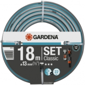 Gardena Schlauch-Set Â»ClassicÂ«, Länge: 18m, mit Systemteilen und Spritze