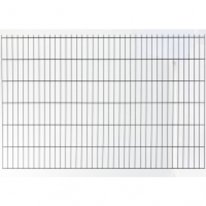 Floraworld Doppelstabmatte, HxL: 83 x 201 cm, Stahl, silberfarben