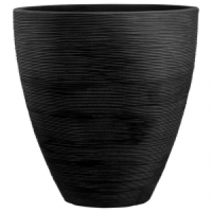 Hagebau  Blumentopf Â»RillenÂ«, Ã˜xH: 40 x 42 cm, anthrazit