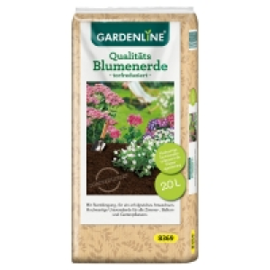Aldi Süd  GARDENLINE Qualitäts-Blumenerde, 20 l