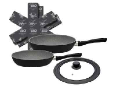 Lidl Elo ELO Bratpfannen-Set Basalt+, 3tlg.