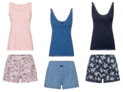 esmara® Damen Pyjama aus reiner Baumwolle