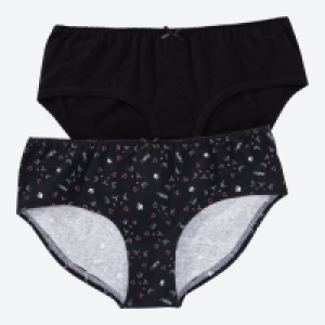 NKD  Damen-Panty mit Katzenmotiv, 2er-Pack