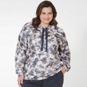 NKD  Damen-Sweatshirt mit Batik-Muster, große Größen