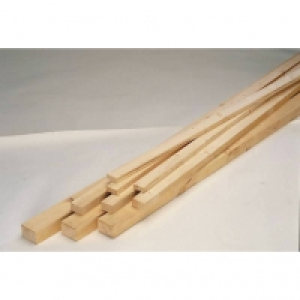 Holzlatte, Fichte / Tanne, BxH: 4,8 x 2,4 cm, rau 1.98 €