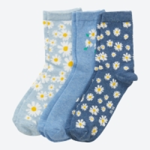 Damen-Socken in verschiedenen Designs, 3er-Pack 3.39 €