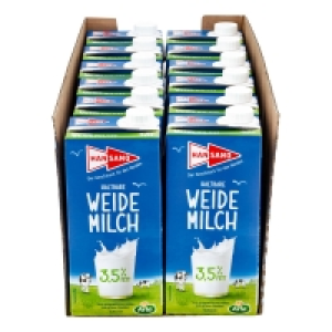 Hansano haltbare Weidemilch 3,5% 1 Liter, 12er Pack 18.25 €