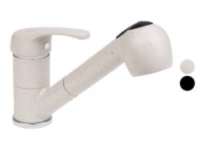 LIVARNO home Einhebelmischer, mit ausziehbarer Brause, Granit 34.99 €