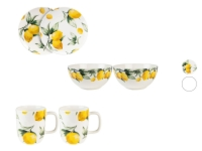 ERNESTO® Schüssel/ Tassen/ Teller 2er Set